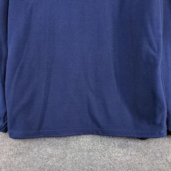 Red Oak Men's 1/4 Zip Fleece Jacket Blue Medium Notre Dame Embroidered - Picture 8 of 13